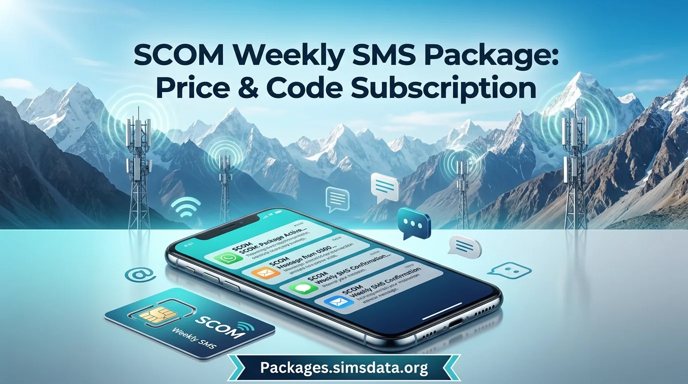 SCOM Weekly SMS Package: Price & Code Subscription