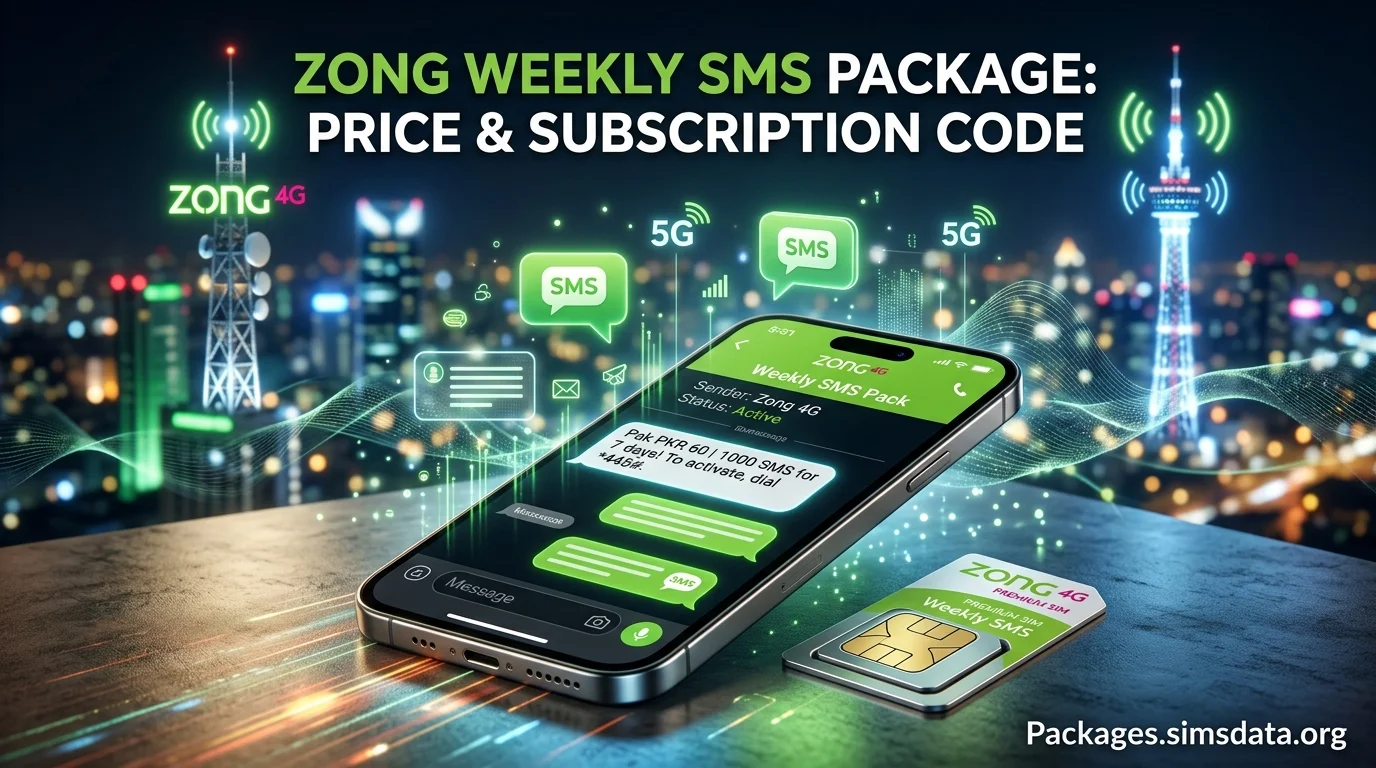 Zong Weekly SMS Package: Price & Subscription Code