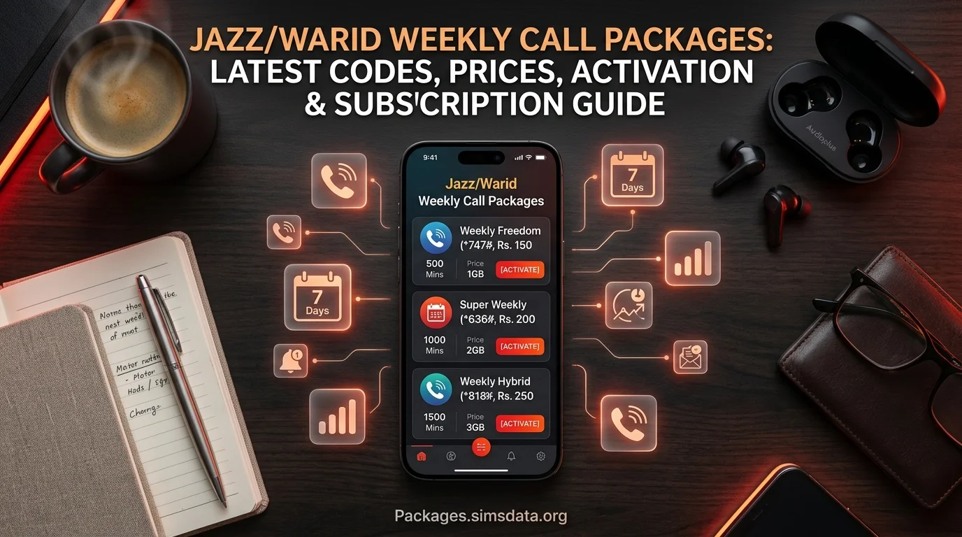 Jazz/Warid Weekly Call Packages: Latest Codes, Prices, Activation & Subscription Guide