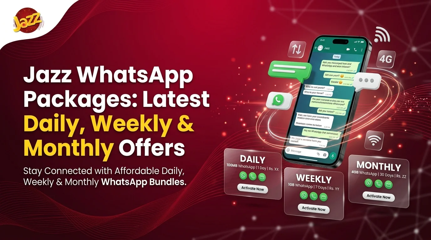 Jazz WhatsApp Packages: Latest Daily, Weekly & Monthly Offers