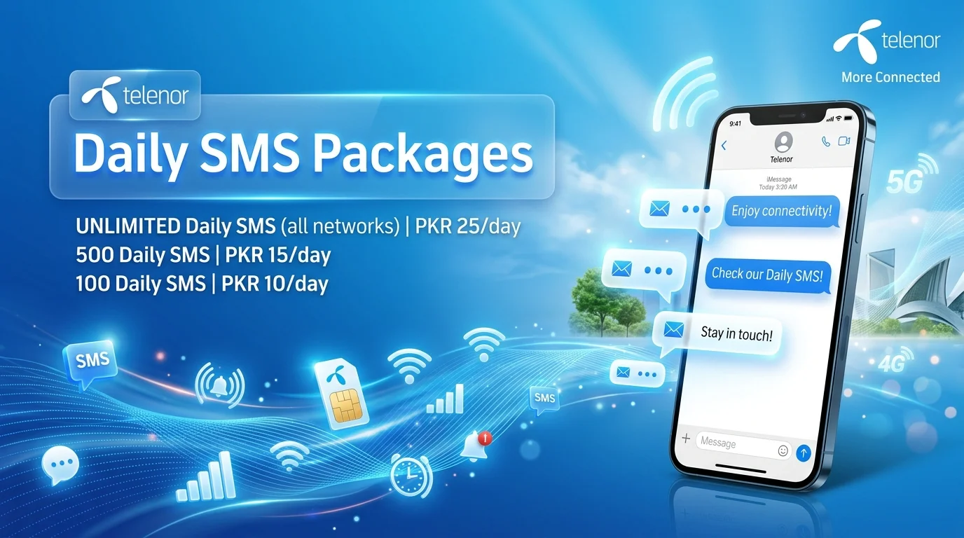 Telenor Daily SMS Packages